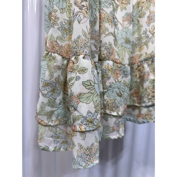 Rochelle’s Fashion Boutique Floral Ruffled Summer Dress Lined Size M - Picture 4 of 5